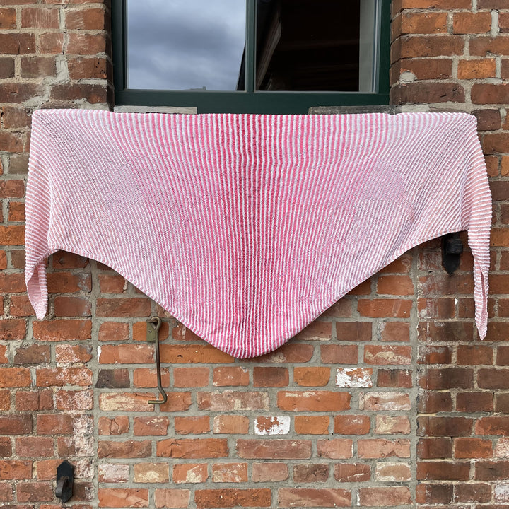 PREORDER Lola Illusion Knitted Scarf - Flamingo Love 4ply