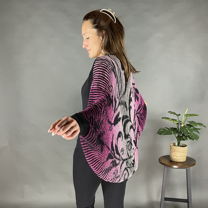 PREORDER Lola Illusion Knitted Soul Warmer - Floral - 8ply