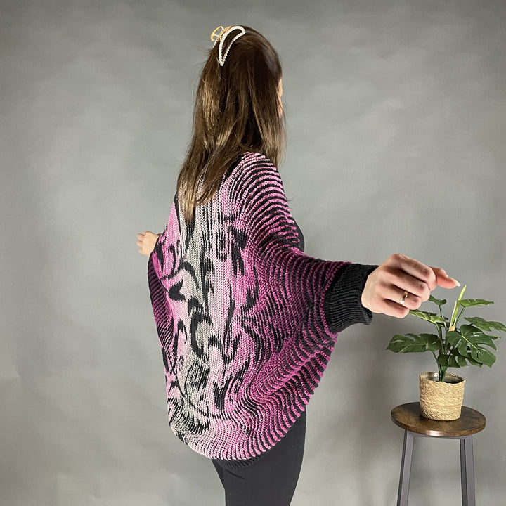 PREORDER Lola Illusion Knitted Soul Warmer - Floral 8ply