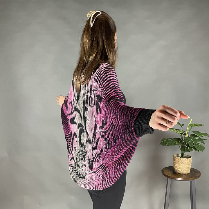 PREORDER Lola Illusion Knitted Soul Warmer - Floral - 8ply