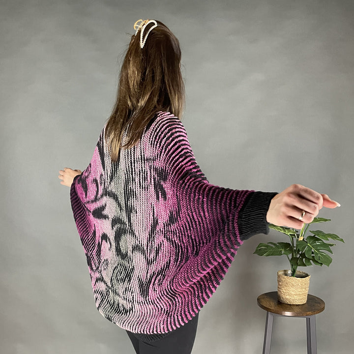 PREORDER Lola Illusion Knitted Soul Warmer - Floral - 8ply