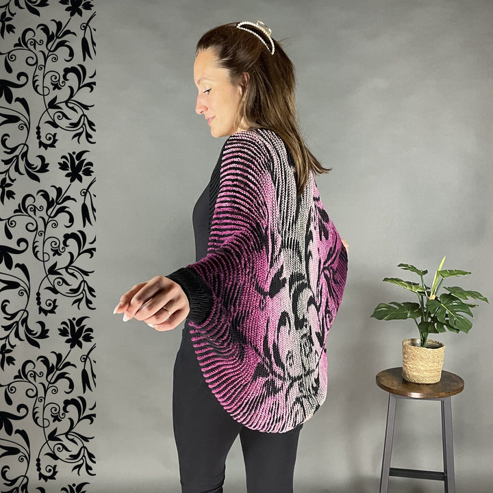 PREORDER Lola Illusion Knitted Soul Warmer - Floral - 8ply