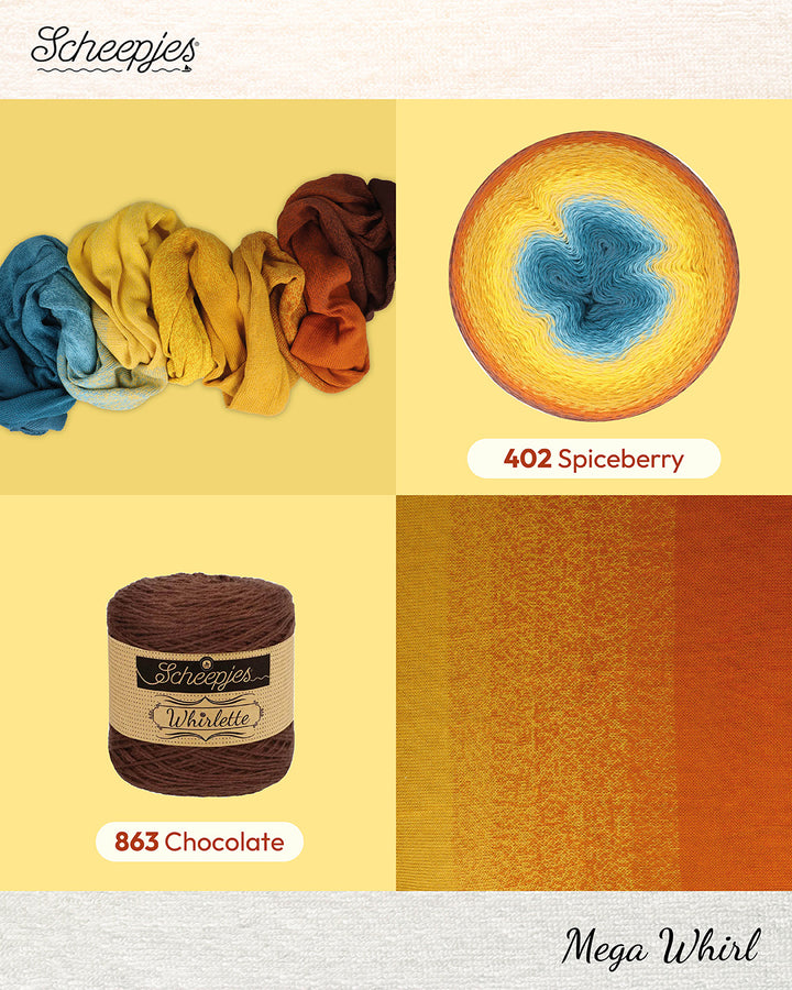 NEW!! Scheepjes Mega Whirl - 402 Spiceberry - PREORDER