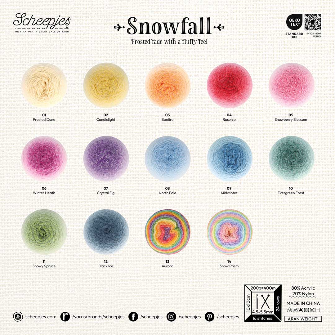 NEW!! Scheepjes Snowfall