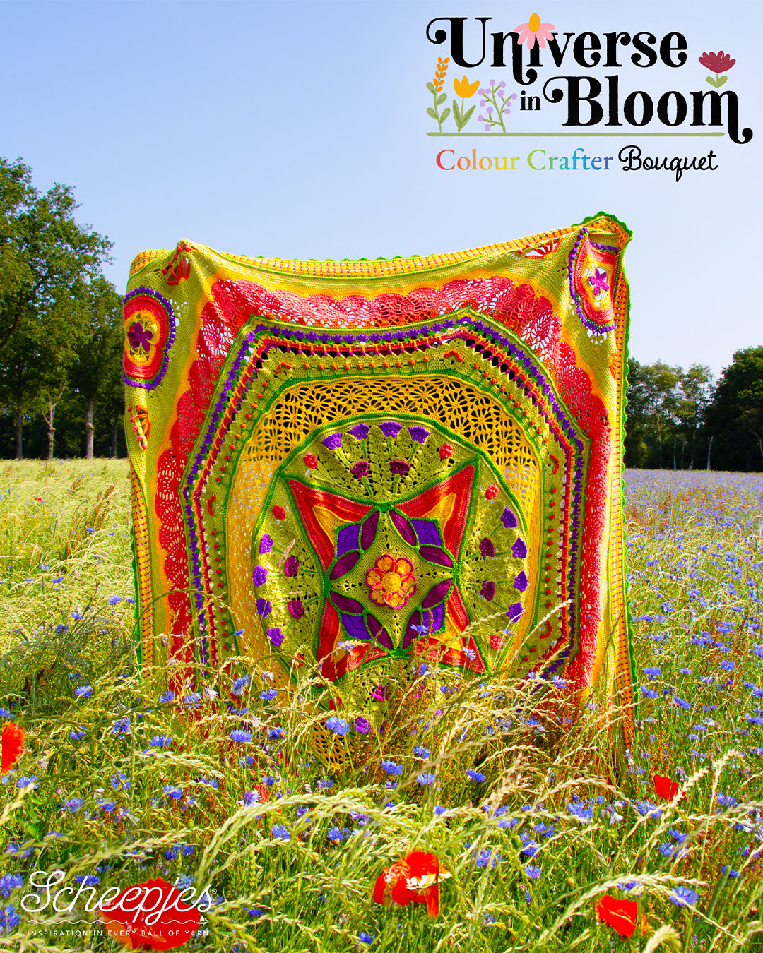 SOLD OUT!! Scheepjes CAL 2025 - Universe In Bloom - Designed by Dedri Uys - COLOUR CRAFTER