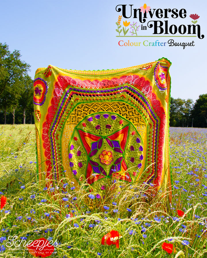 SOLD OUT!! Scheepjes CAL 2025 - Universe In Bloom - Designed by Dedri Uys - COLOUR CRAFTER
