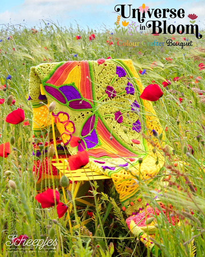 SOLD OUT!! Scheepjes CAL 2025 - Universe In Bloom - Designed by Dedri Uys - COLOUR CRAFTER