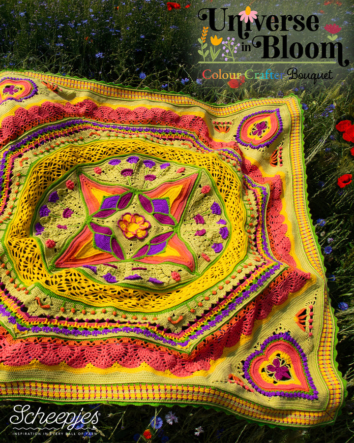 SOLD OUT!! Scheepjes CAL 2025 - Universe In Bloom - Designed by Dedri Uys - COLOUR CRAFTER