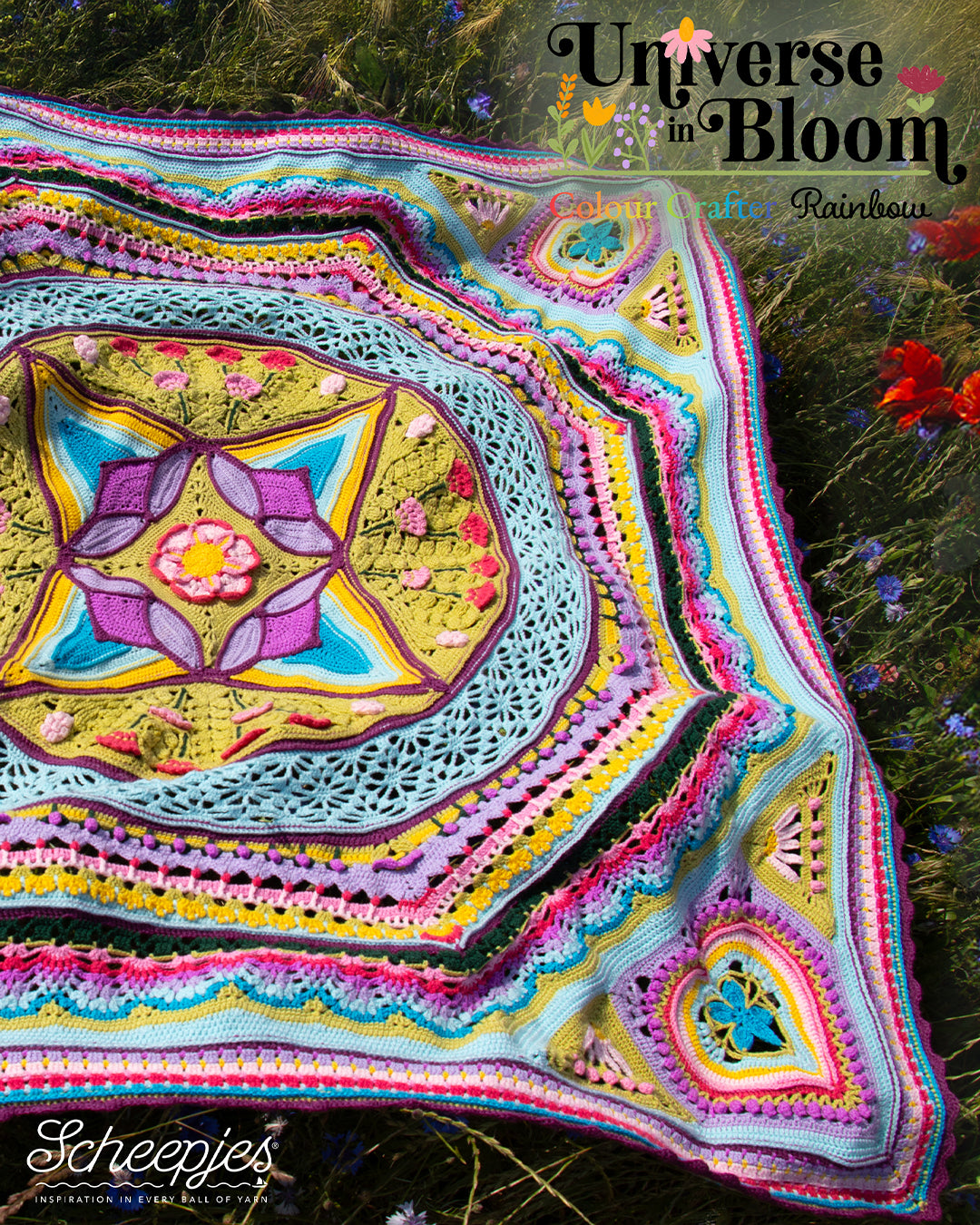 SOLD OUT!! Scheepjes CAL 2025 - Universe In Bloom - Designed by Dedri Uys - COLOUR CRAFTER