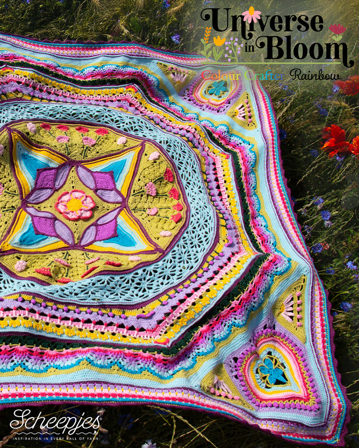 SOLD OUT!! Scheepjes CAL 2025 - Universe In Bloom - Designed by Dedri Uys - COLOUR CRAFTER