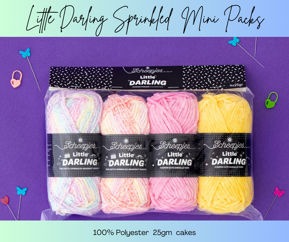NEW!! Scheepjes Little Darling Gradient Sprinkled Mini Colour Packs