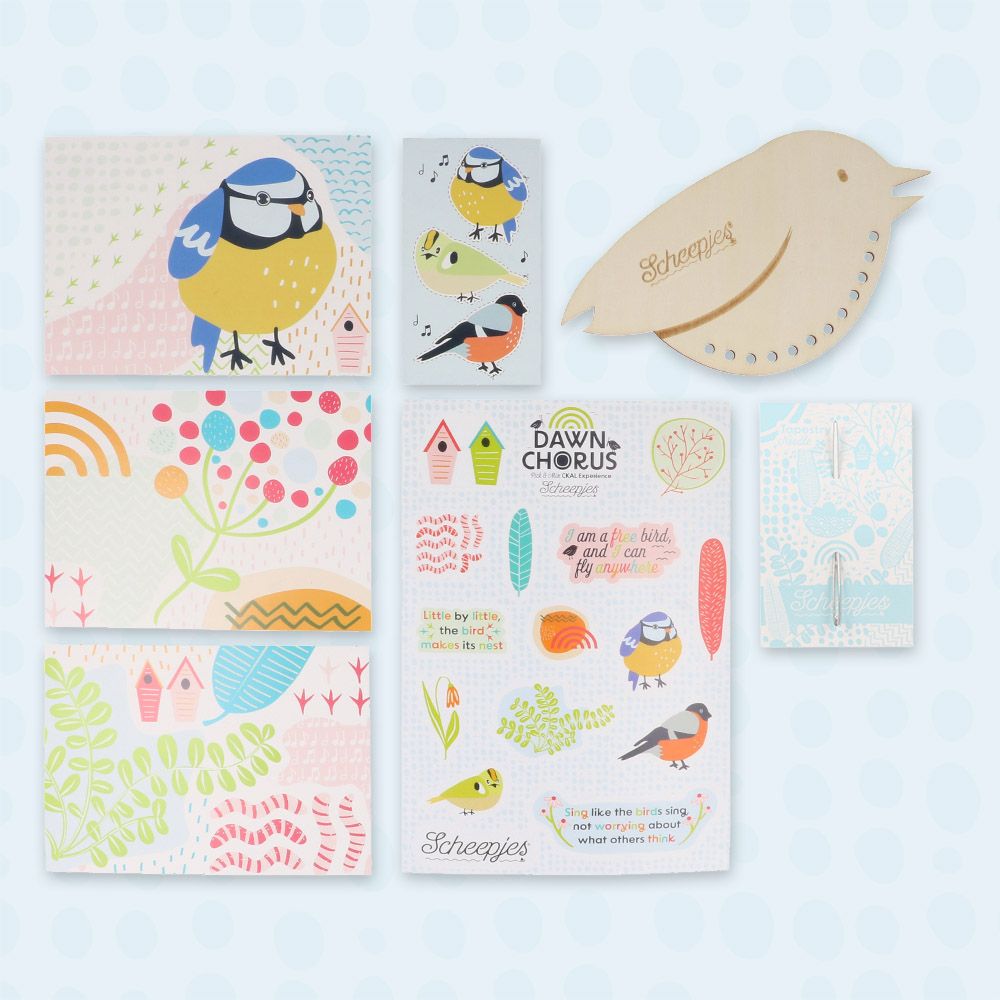 Scheepjes CKAL Blue Tit Cushion Kit - AVAILABLE NOW