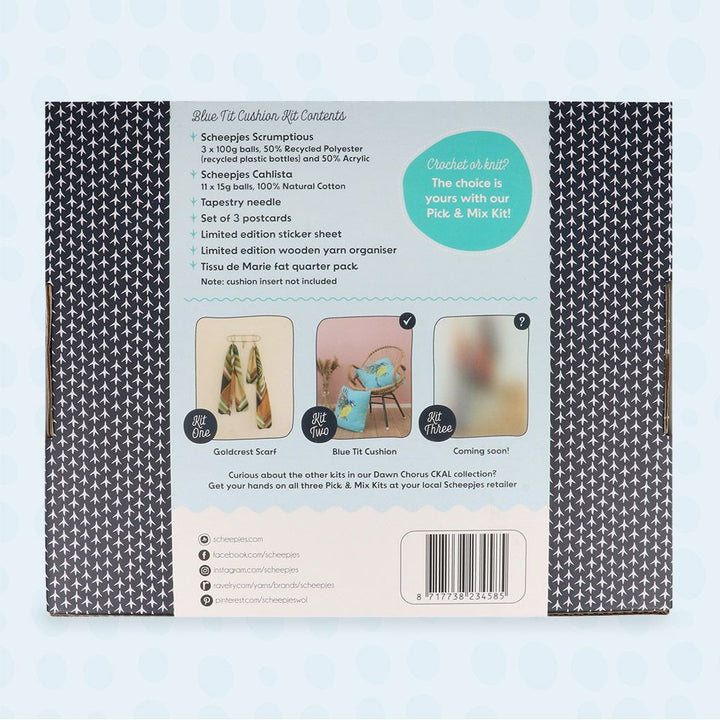 Scheepjes CKAL Blue Tit Cushion Kit - AVAILABLE NOW