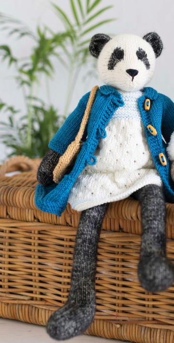 Wild Animal Friends Mia The Panda - designed by Louise Crowther - Yarn Kit