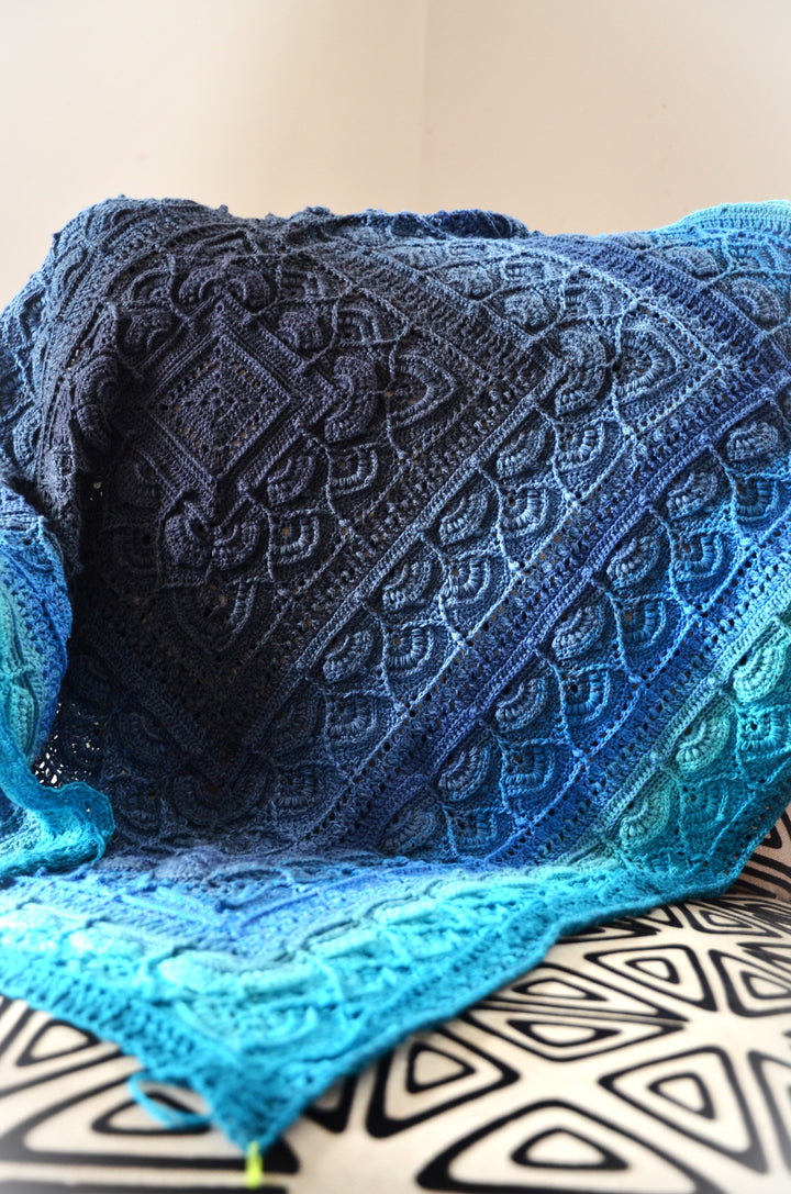 NEW RELEASE!! BMY Lola Yarn Kit - Moroccan Mint Tea Blanket - YARN ONLY