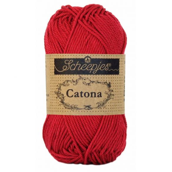 Scheepjes Catona 50gm - 192 Scarlet