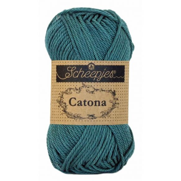 Scheepjes Catona 50gm - 391 Deep Ocean Green