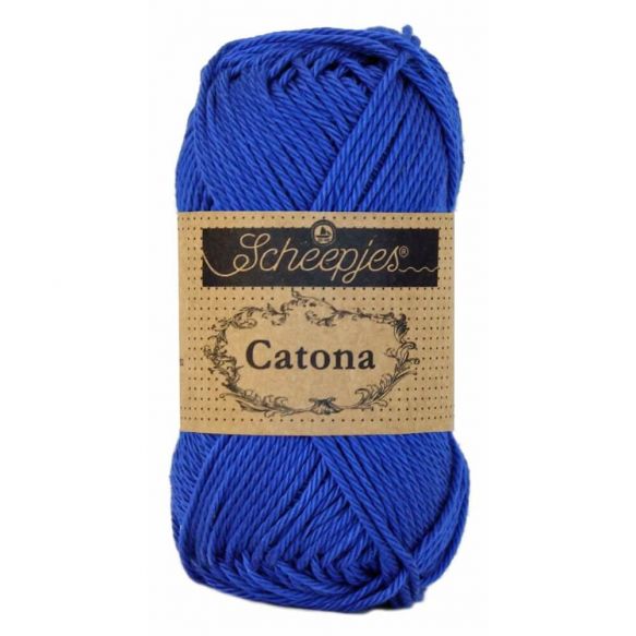 Scheepjes Catona 50gm - 201 Electric Blue