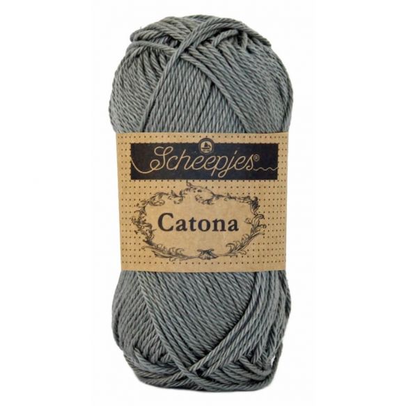 Scheepjes Catona 10gm - 242 Metal Grey