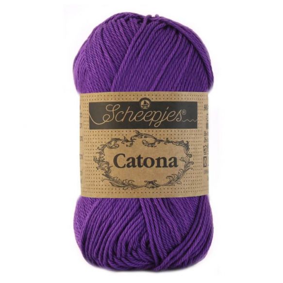Scheepjes Catona 25gm - 521 Deep Violet