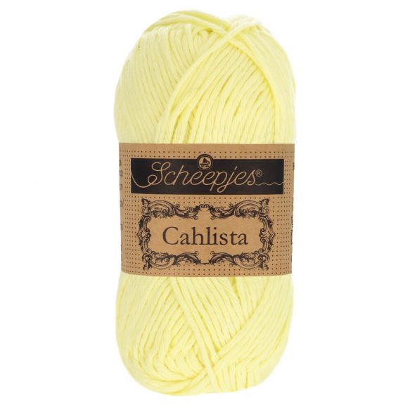 Scheepjes CAHLISTA 50gm 100 Lemon Chiffon