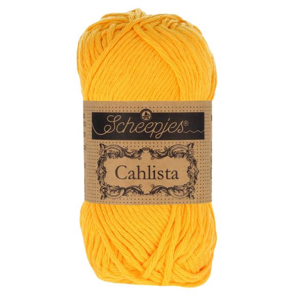 Scheepjes CAHLISTA 50gm 208 Yellow Gold