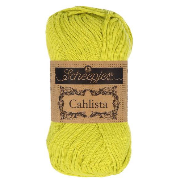 Scheepjes CAHLISTA 50gm 245 Green Yellow