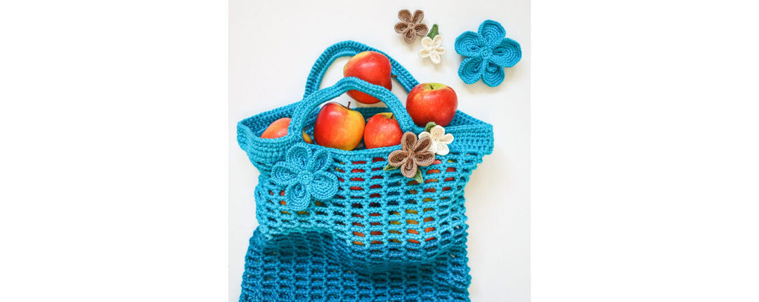 Flower Market Bag Yarn Pack by Kwannie Cheng
