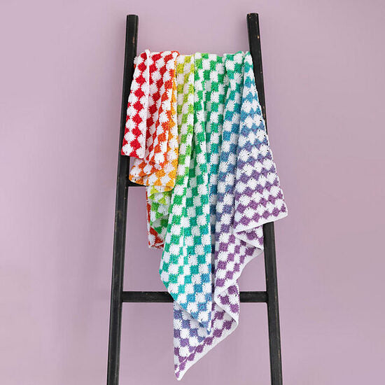 Rainbow Catherine Wheel Blanket Yarn Pack by Kirsten Ballering