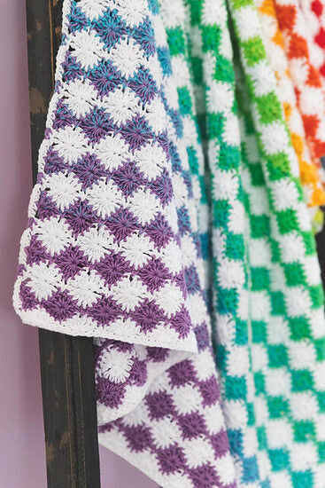 Rainbow Catherine Wheel Blanket Yarn Pack by Kirsten Ballering