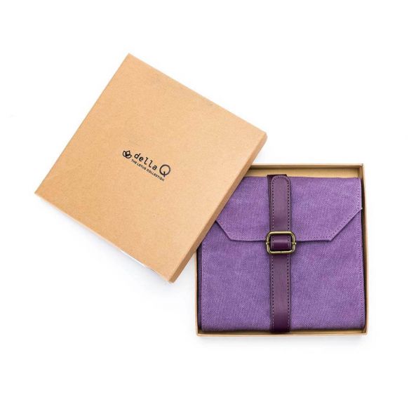 FURTHER REDUCED!! Della Q Maker's Canvas Needle Case - LAST ONES - MAROON ONLY