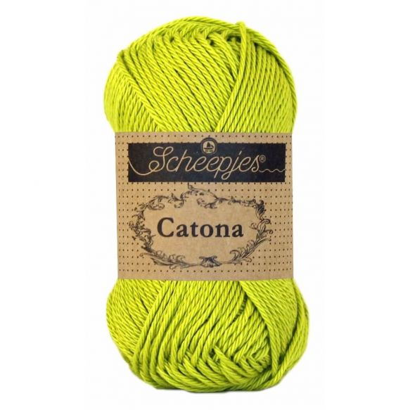 Scheepjes Catona 50gm - 245 Green Yellow