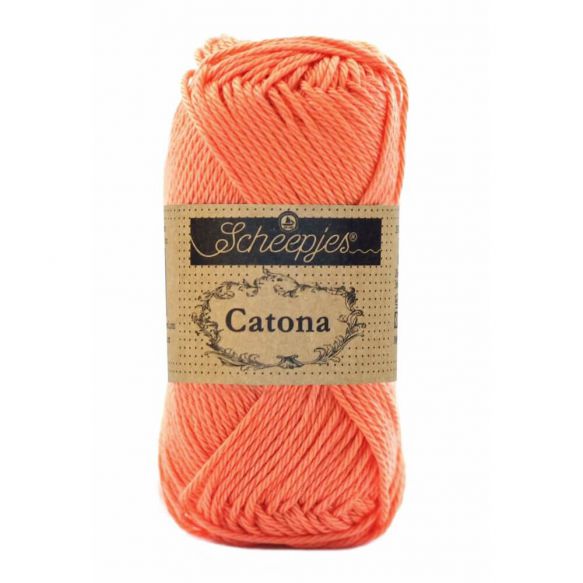 Scheepjes Catona 50gm - 410 Rich Coral