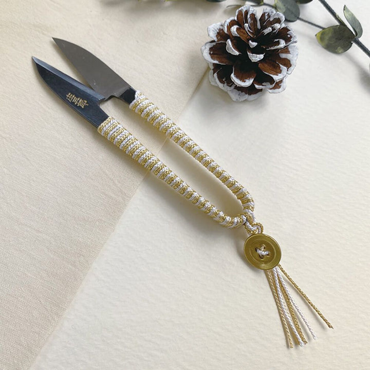 Cohana - Shozaburo Thread Snips with Silk Iga Braid