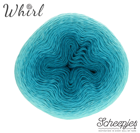 Scheepjes Ombre Whirl 559 Turquoise Turntable