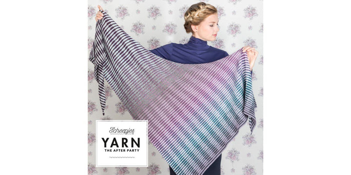 YARN The After Party Pattern no. 18 Crochet Between The Lines Shawl by Tammy Canavan-Soldaat