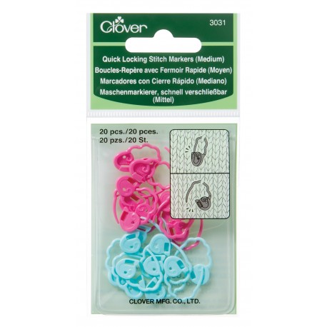 Clover Quick Locking Stitch Marker - Medium