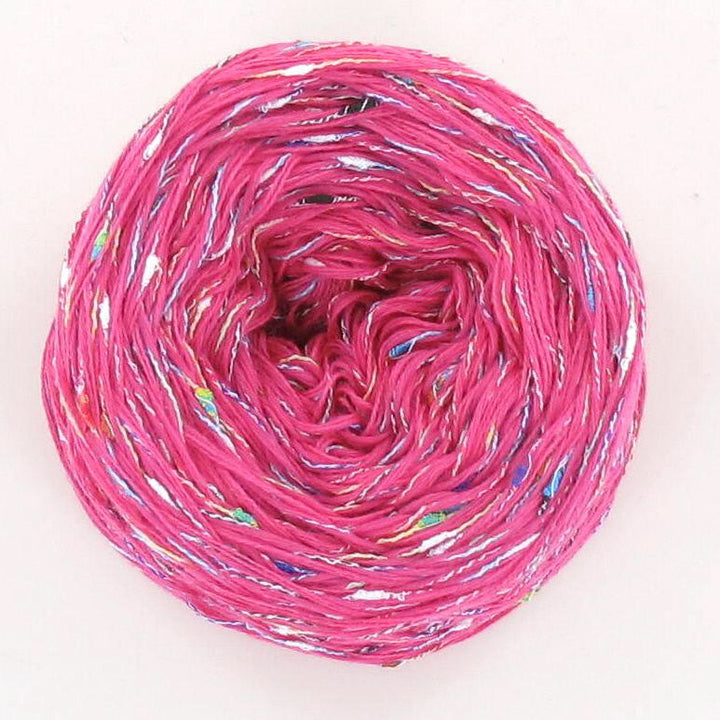 Lola Tweed Cotton Uni Fuchsia