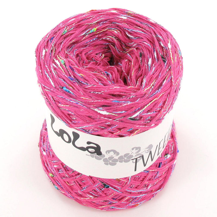 Lola Tweed Cotton Uni Fuchsia