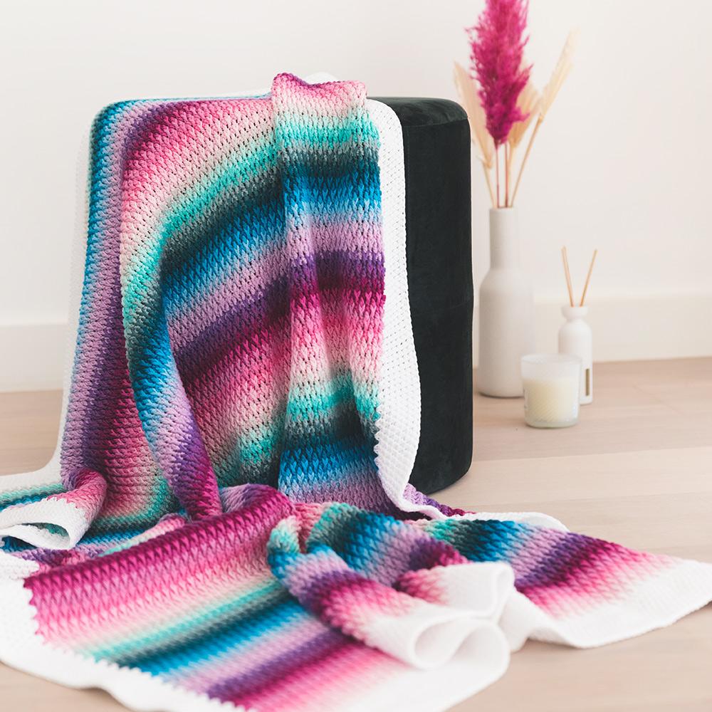 Alpine Stitch Baby Blanket Yarn Pack by Kirsten Ballering