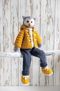 Knitted Animal Friends by Louise Crowther KIT - Louis The Owl