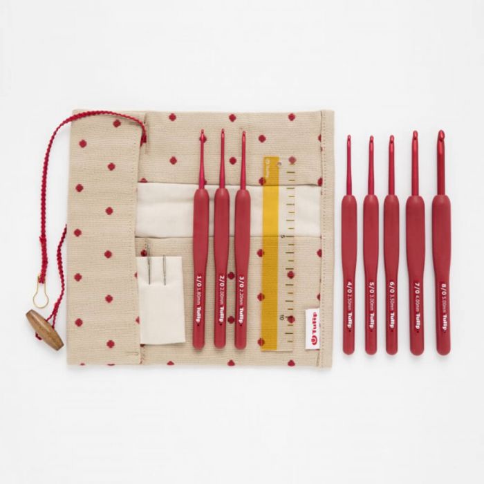 Tulip ETIMO Red Crochet Hook Set - Soft Grip