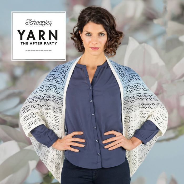 Indigo Shrug Yarn Pack by Tatsiana Kupryianchyk