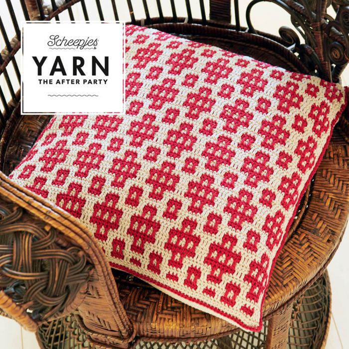 YARN The After Party no. 44 Busy Bees Cushion by Esme Crick
