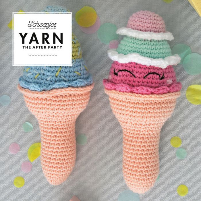 YARN The After Party no. 56 Ice Cream Rattle by Joke Postma - LAST COPY