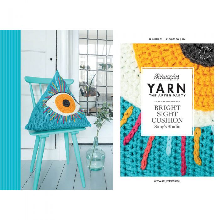 YARN The After Party no. 82 Bright Sight Cushion by Simy's Studio